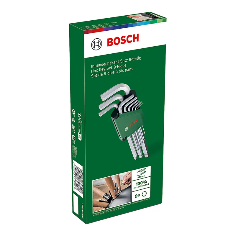 Bosch 9 Piece Hex Wrench / Allen Key Set -1